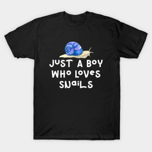 Just A Boy Who Loves Snails T-Shirt